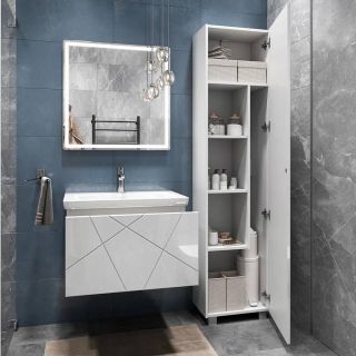 Тумба под раковину подвесная Vigo Geometry 034 70 см белый